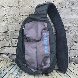 Patagonia Atom Sling 8L Crossbody Bag Black Gray Backpack Travel Hiking Pack